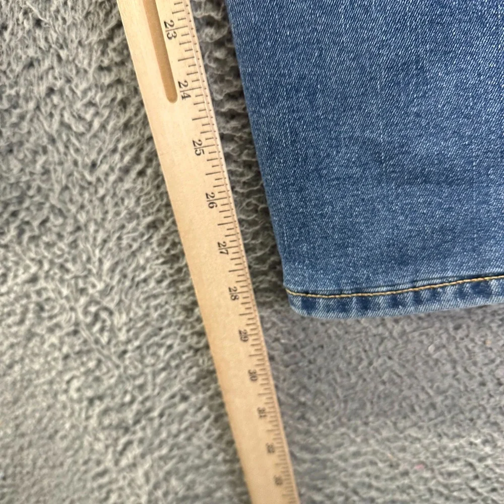 Old Navy Jeans Girls 16‎ Blue Denim Cotton Straight Leg Faded Stretch Workwear